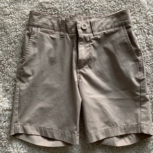 Johnnie-O khaki golf shorts
